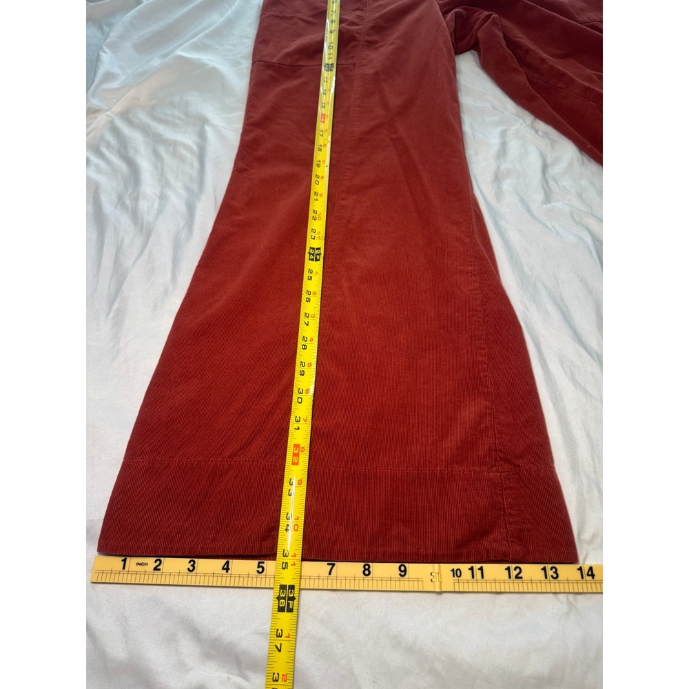 Ivy Jane Wide Leg Pants Womens Small Red Corduroy Pockets Boho Streetwear - Picture 5 of 6